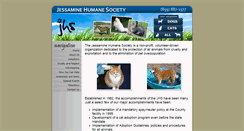 Desktop Screenshot of jessaminehumanesociety.org