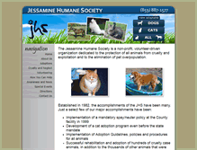 Tablet Screenshot of jessaminehumanesociety.org